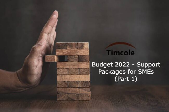 Budget 2022 – Support Packages for SMEs (Part 1) Budget 2022 - Support Packages for SMEs (Part 1)