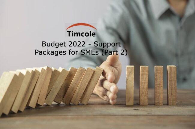 Budget 2022 – Support Packages for SMEs (Part 2) Support Packages