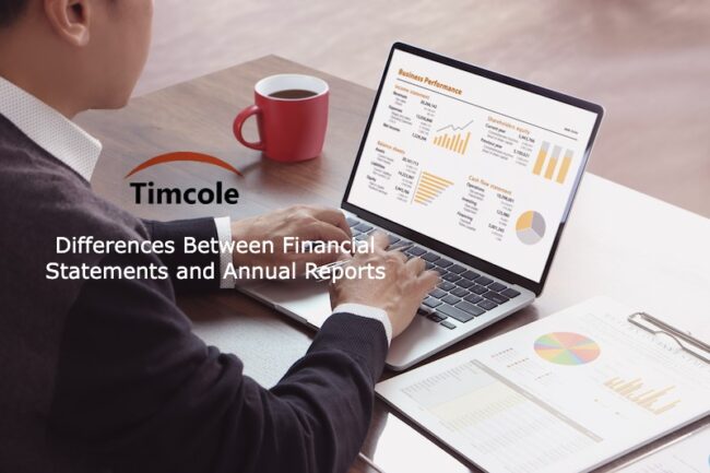 Differences Between Financial Statements and Annual Reports(1) Financial Statements