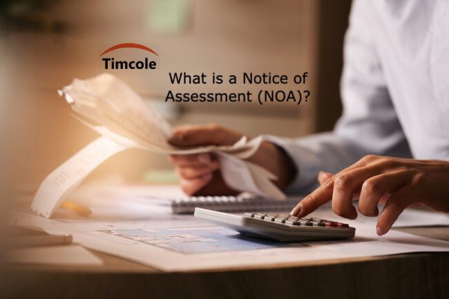Notice of Assessment (NOA) Notice of Assessment